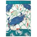 Dicksons 13 x 18 in Flag Double Applique Blue Crab Polyester Garden M011124